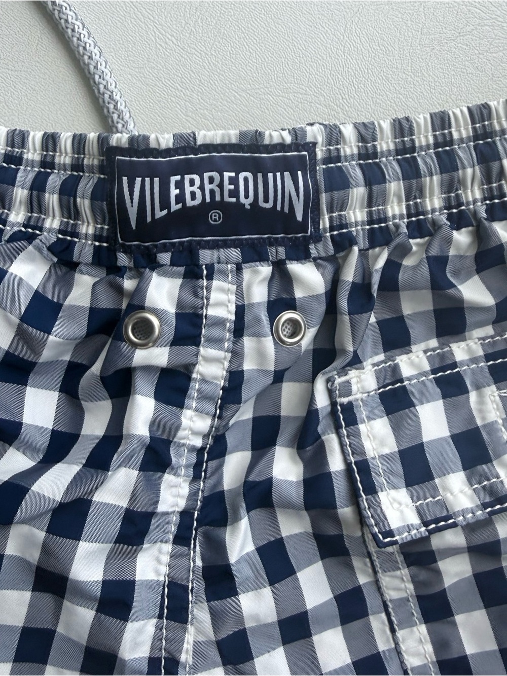 Vilebrequin Swimwear Vilebrequin 5T (no tag size) blue and white checkered - Picture 5 of 5
